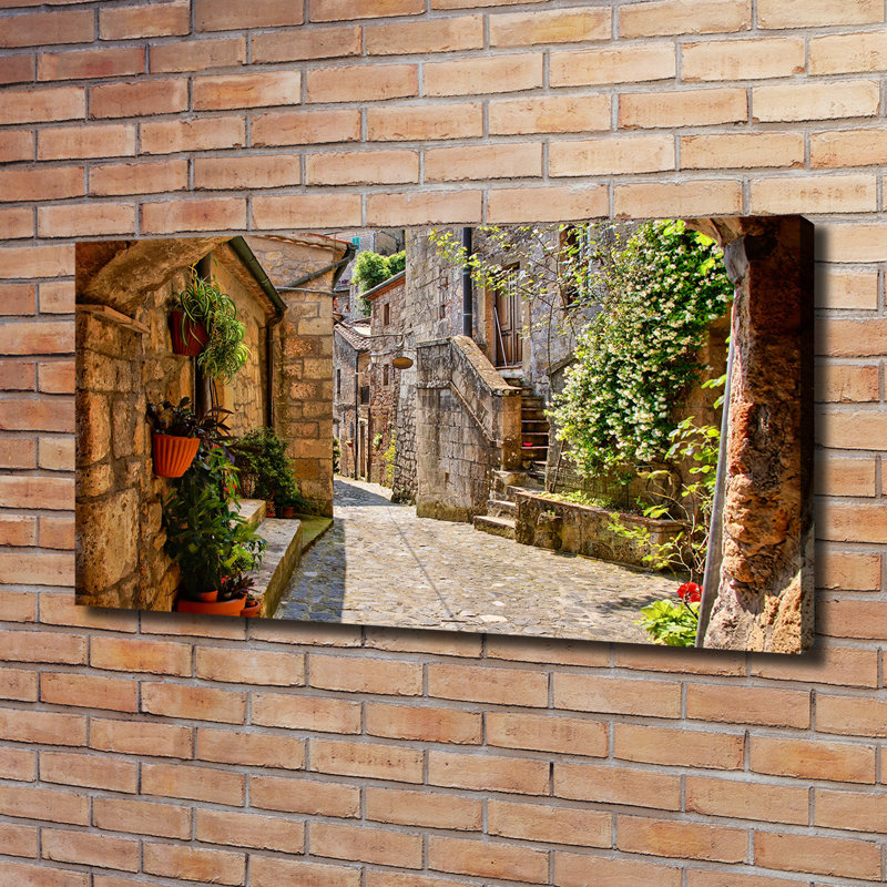 A Charming Street - Print, 60cm H x 120cm W x 2cm D, Canvas