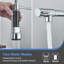 Kitchen sink mixer tap with pull-out spray high spout brass