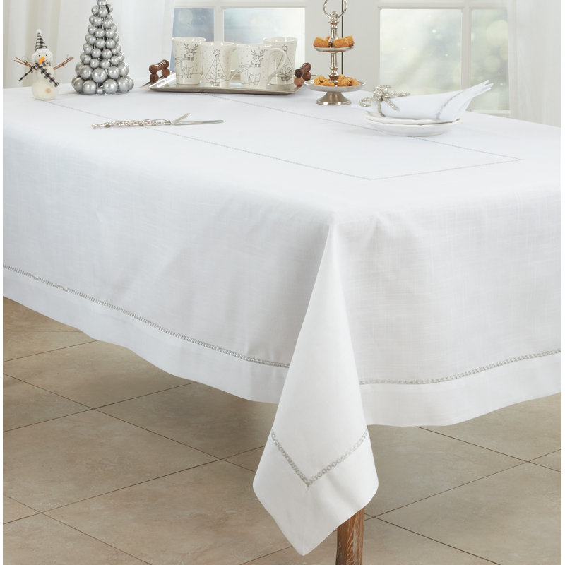 Aloway Polyester Tablecloth, 65" W x 180" L, Silver