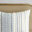 Édredon pour grand lit en coton - Remplissage de chenille géométrique blanc / bleu marine 2 taies décoratives incluses-119384060-119384062