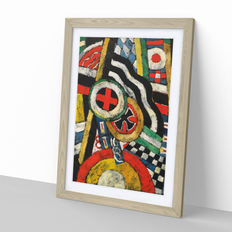 Painting No.5 by Marsden Hartley - Framed Print, 65cm H x 48cm W x 2cm D, Oak Framed
