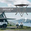 Table de camping pliante, table de pique-nique portable avec sac de transport, noir