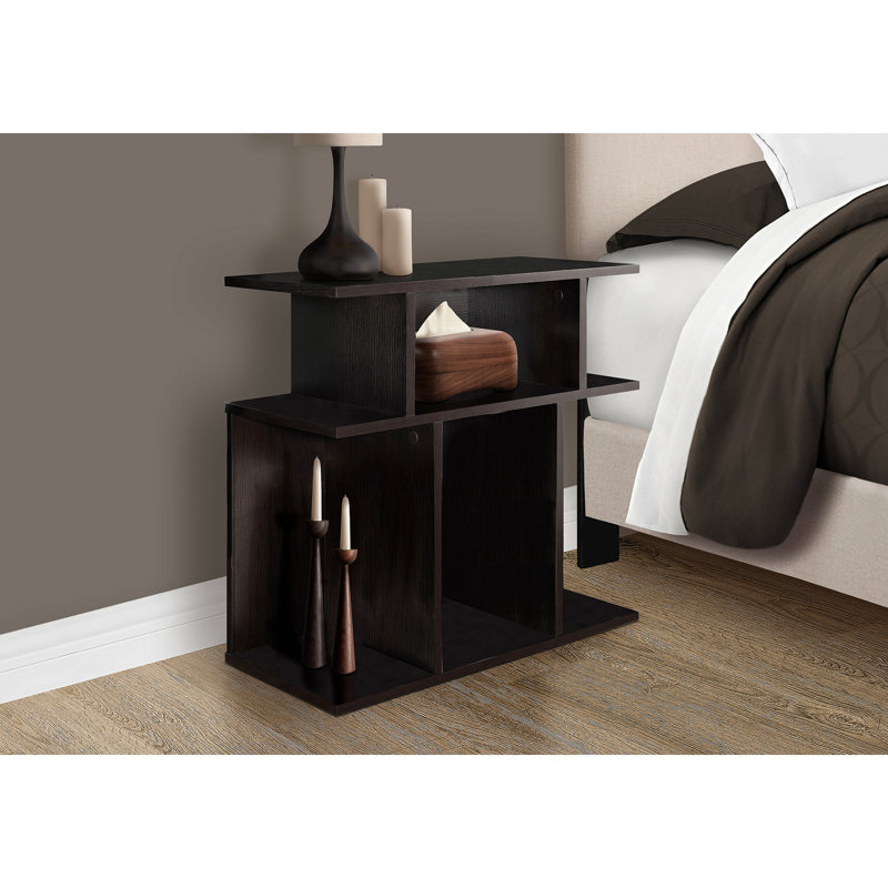  Table de chevet moderne pour table d'appoint et table d'appoint pour salon et chambre à coucher, Brun, Brun