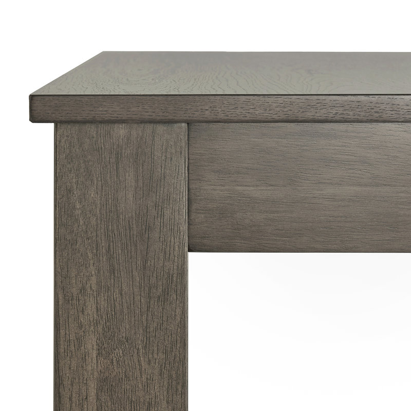 Cipolla Shinn 60" Wood Finish Parson Dining Table, Gray