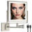  Rechargeable Wall Mounted Makeup Mirror with Lights, Double Sided 1X/10X Magnifying Vanity Mirror with 3 Color Light, Touch Screen Dimmable, 360° Rotation Extension Foldable Arm(Brushed Nickel)-341740007