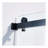 Frameless Double Sliding Tub Shower Door, 304 Stainless Steel in Matte Black, 5/16" (8mm) Thick SGCC Tempered Clear Glass.