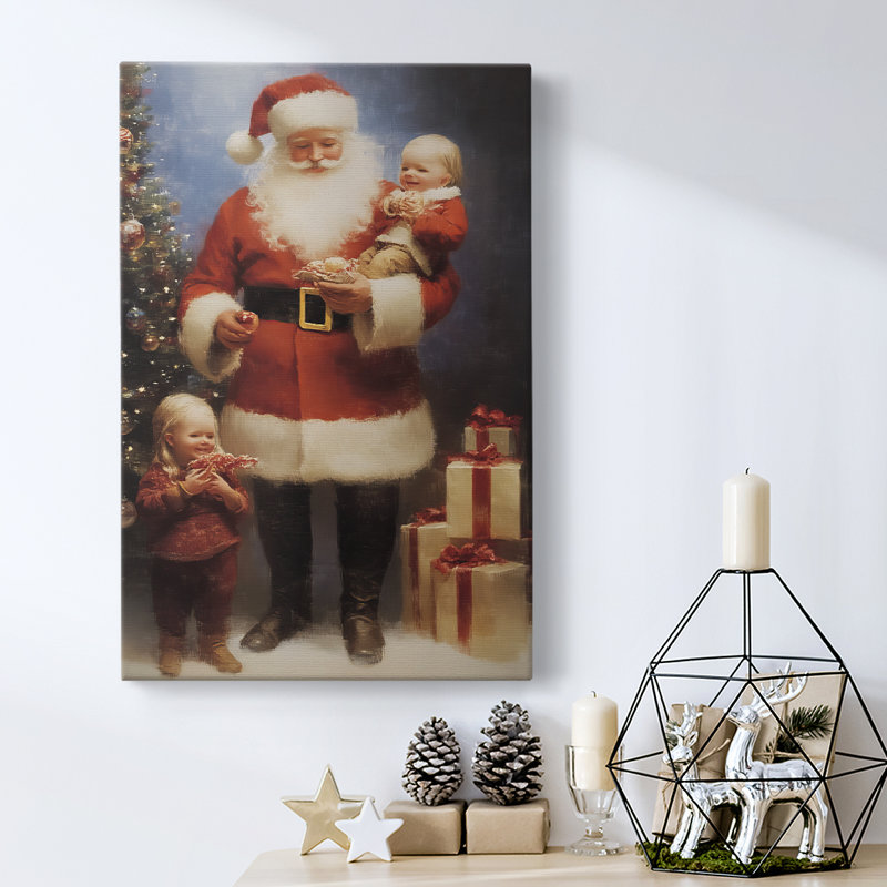 Art des Fêtes de Noël - Toile tendue avec châssis - Série 2-XCIX, H 18 po x l 12 po