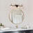 Yedidalga Dimmable Globe Vanity Light with Clear Glass Shade-1248764246