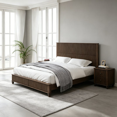 Solid Wood Bed Frame,King