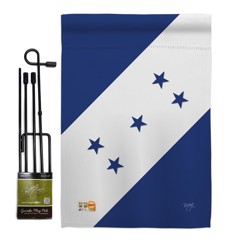 Double Sided 18.5'' H x 13'' W Polyester Flag Set