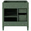 Meuble-lavabo moderne de 30 po, 3 tiroirs, organisateur de porte d'armoire, tablette réglable, poignée texturée, rangement diversifié, glissières de tiroir en métal lisse et tiroir de rangement en bois massif à 2 extrémités-2026049613