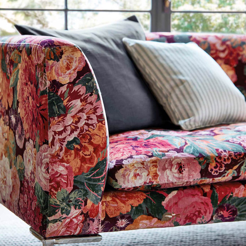Very Rose and Peony Fabric, Multi