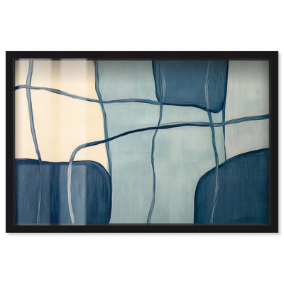 Convergence Shadowbox Print, art mural minimaliste par Art Remedy