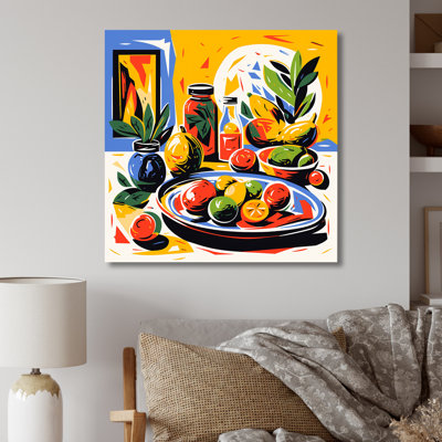 Guacamole, nourriture mexicaine impressionnisme I - nourriture, art mural en métal