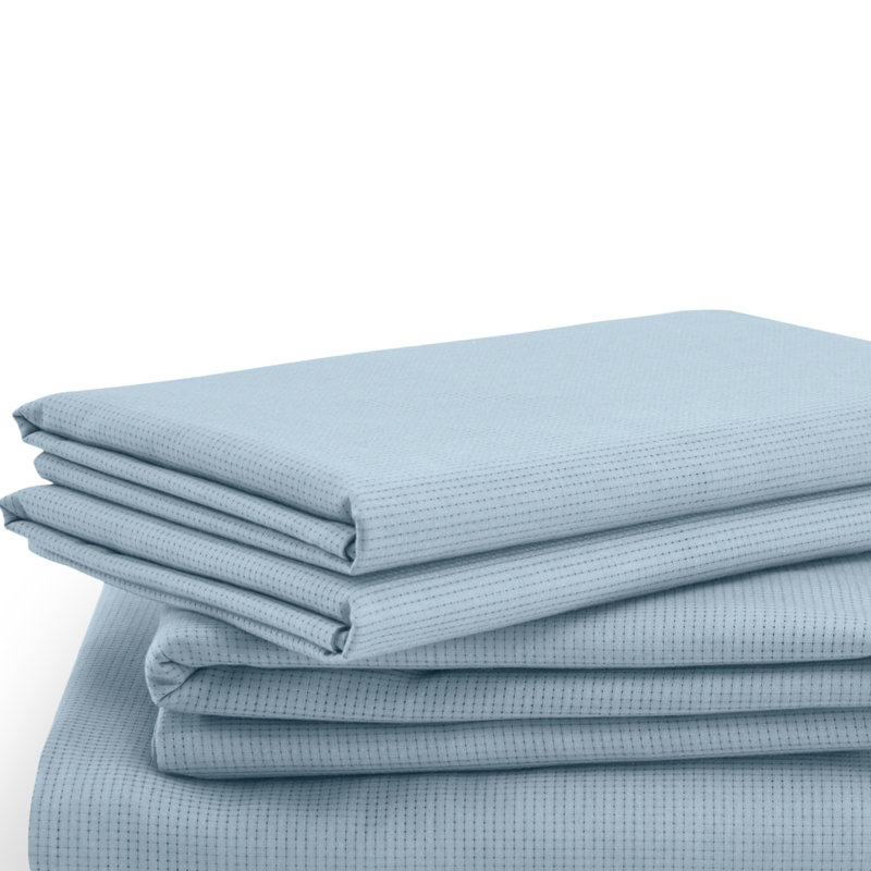 Tempur-ProAir Sheet Set, Full/Double Sheet Set /1 Fitted Sheet/2 Pillowcase, Sleepy Blue