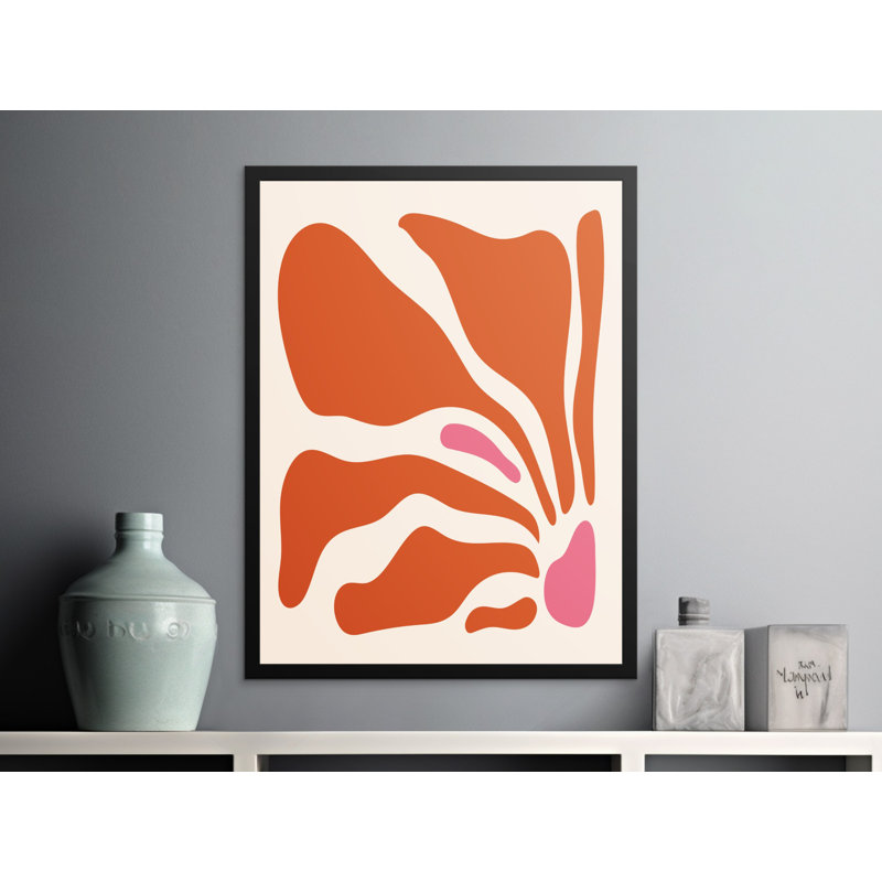 Charnesia Single Picture Frame Print, Orange, 43.18 cm H x 27.94 cm W
