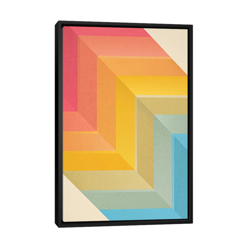 «Back and Forth», reproduction d'impression sur toile tendue, H 26 po x l 18 po x P 1,5 po, Toile avec cadre noir