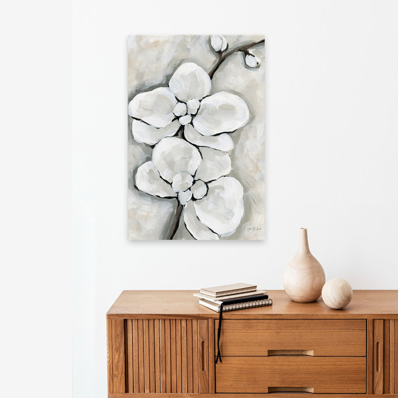 Orchidée contemporaine contemporaine et moderne, H 24 po x l 16 po