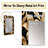 Golden Lily Flower Glam On Black VII - Lily Unique Wall Mirror, Gold Mirror, Printed Metal Art-537174180