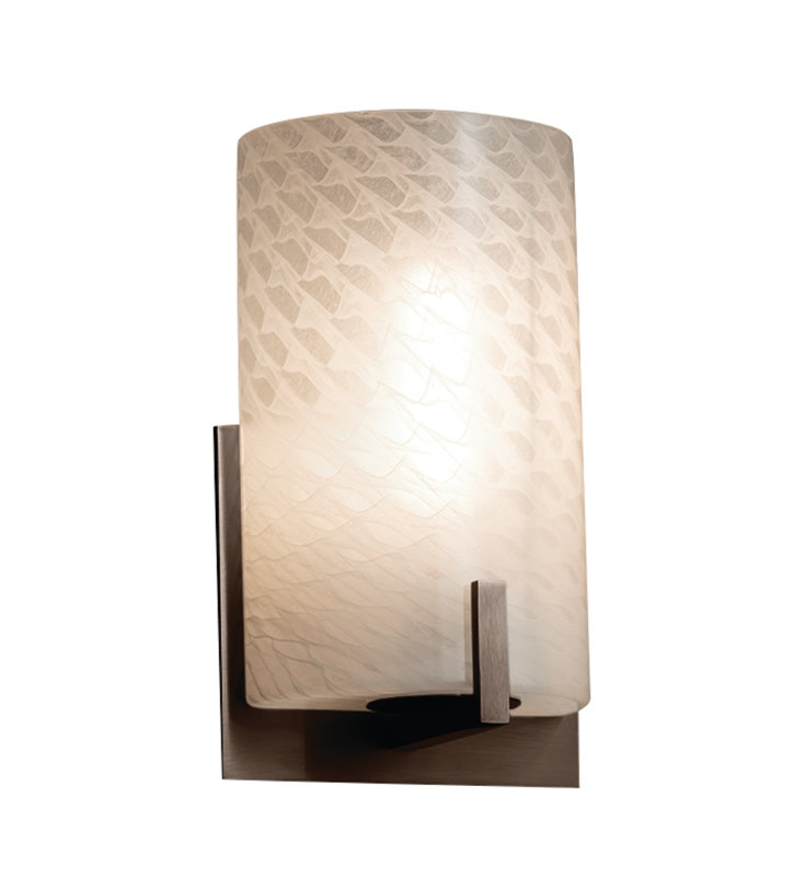Casson LED Armed Sconce, Dark Bronze, Opal