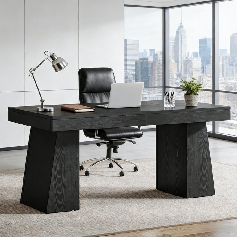 Bureau de travail en bois, bureau d'ordinateur