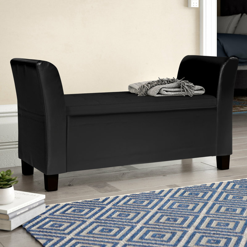 Ashley Storage Bench, Black