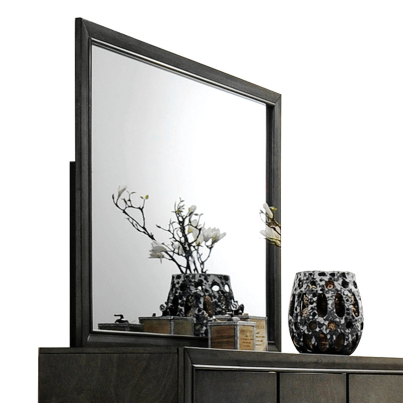 Carine Gray Finish Mirror