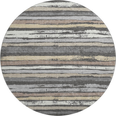 Premium Machine Washable Jahnke AMF1019 Stripes Rug