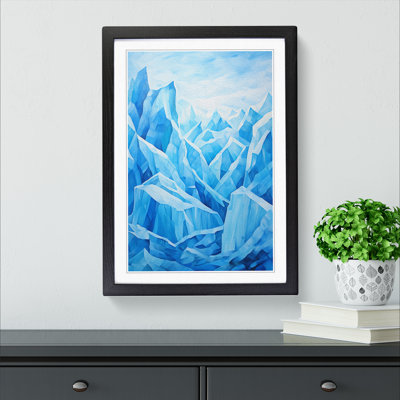 Glacier Cubism - Framed Print