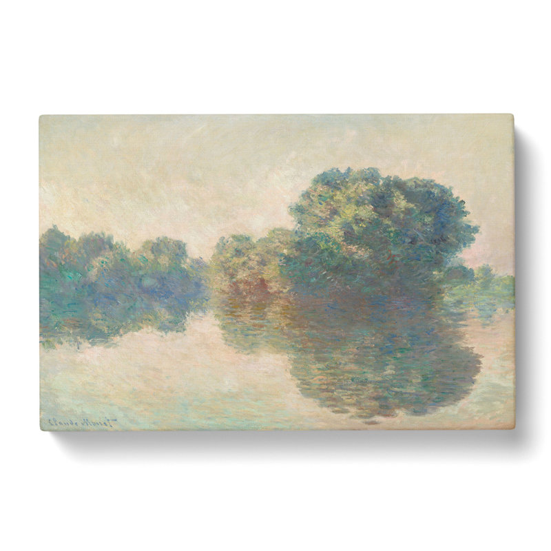 The Seine At Giverny by Claude Monet - Wrapped Canvas Painting, 35cm H x 50cm W x 3cm D