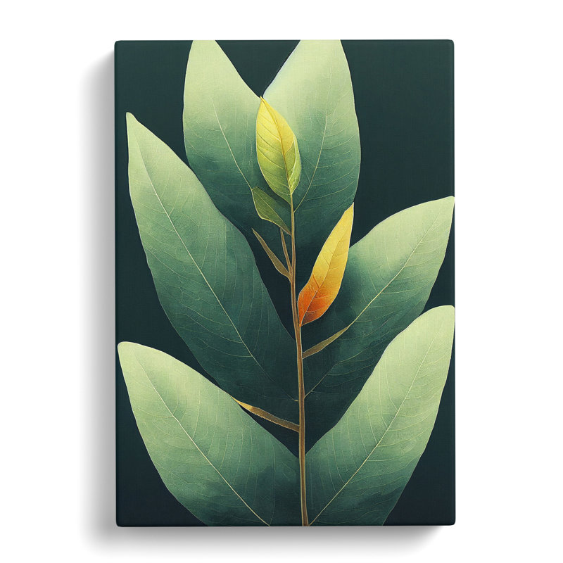 XC1022-185X A Wild Leaves - Wrapped Canvas Print, 50cm H x 35cm W x 3cm D