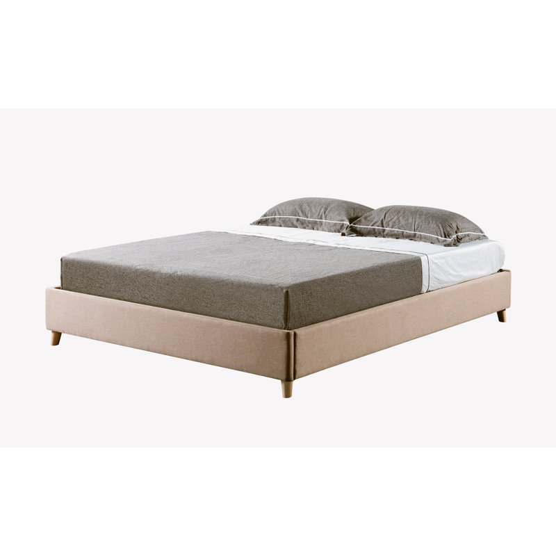 Goolsby Upholstered Platform Bed, Cinnamon
