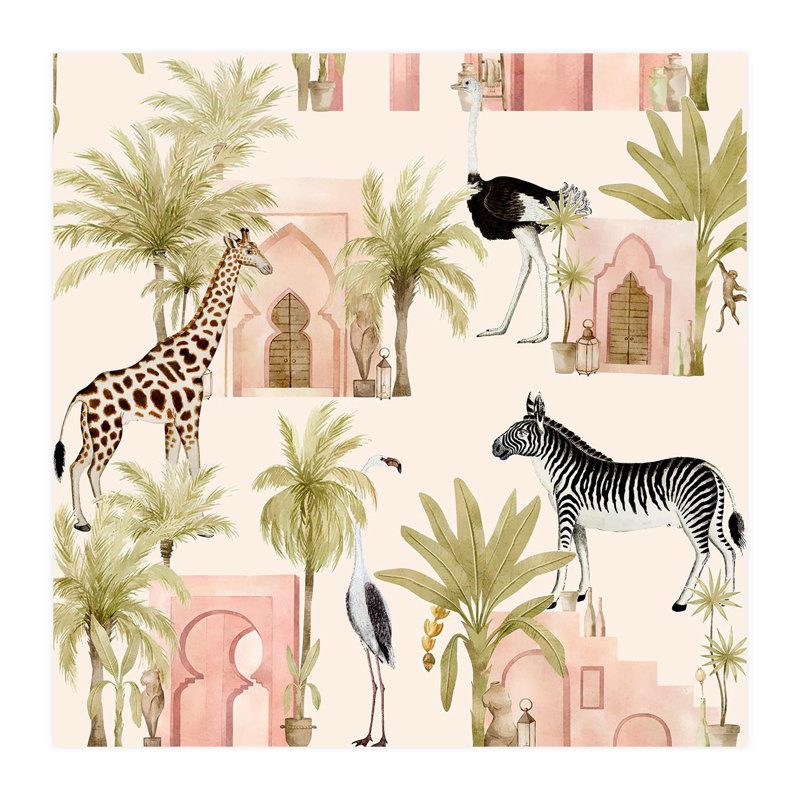Animal Peel & Stick Floral, 96" L x 96" W