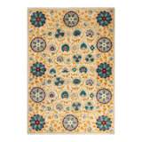 Suzani One-of-a-Kind 6' 4" X 9' 2" Hand Knotted Area Rug