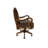 Leather Office Chair With Cowhide Accents