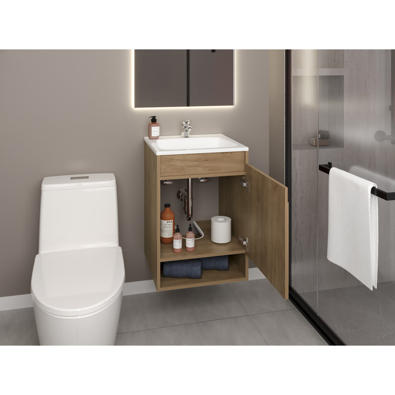 Ensemble de meuble-lavabo Elsie, 1 porte, 2 tablettes