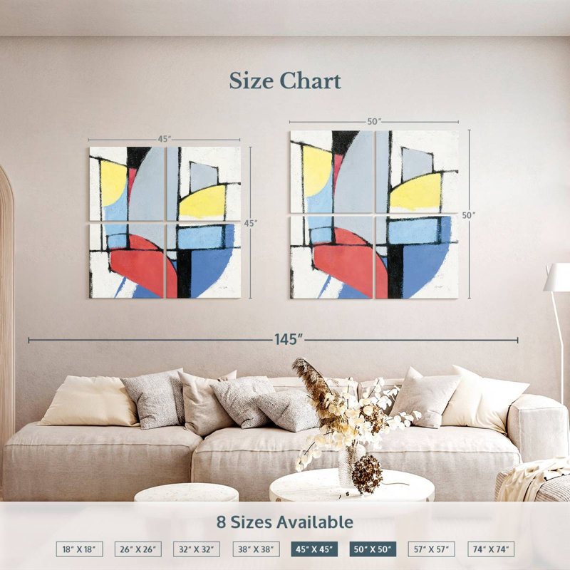Avery Primaries, 50" H x 50" W