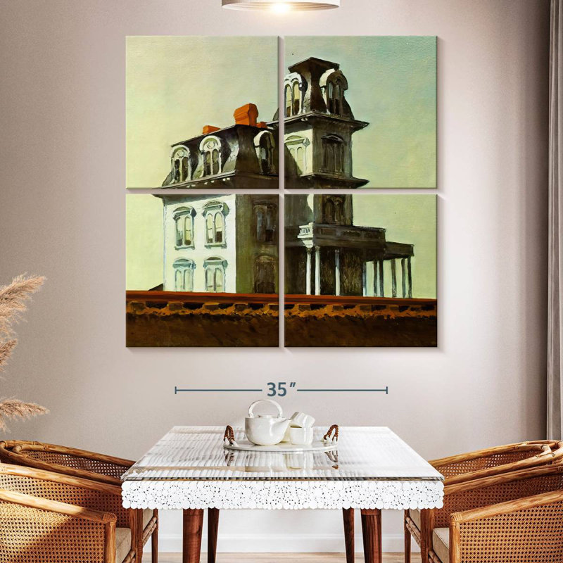 Lilie House By The Railroad, 50" H x 50" W