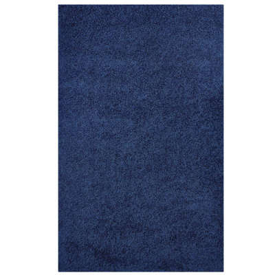 Modway Enyssa Solid Shag Area Rug In Navy