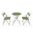 All-Weather 3-Piece Outdoor Folding Patio Bistro Set With Table-1264156689