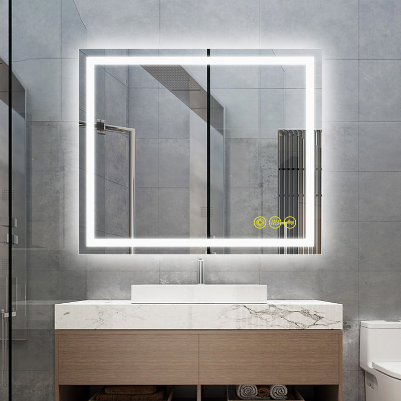 Miroir mural Helga, H 36 po x l 30 po x P 1,2 po