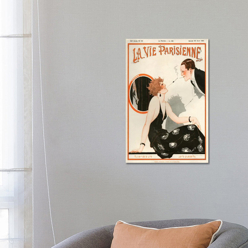 1921 La Vie Parisienne Magazine Cover by The Advertising Archives - Gallery-Wrapped Canvas Giclée on Canvas, Canvas