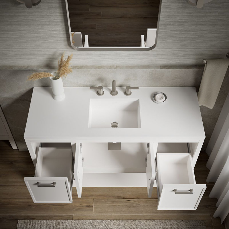 Winnow 48-In Bathroom Vanity Set, White