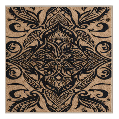 Washable Tribal Tattoo Designs Hawaiian Area Rug