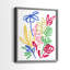«Bold Brushstroke Blooms I», reproduction encadrée de qualité supérieure - prête à être accrochée - aucun clou requis - aucun clou requis-1618443656-1618443703