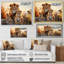 African Shades Of Loins On Canvas Print-1713379334-1713379337