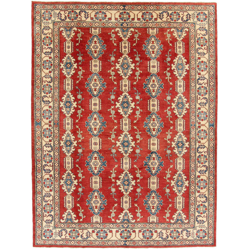 Rectangle 222 cm x 300 cm Abstract Wool Hand Woven Area Rug