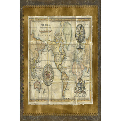 " Antique World Map (D) "