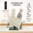  Dual Motor Lay Flat Power Lift Recliner Chair for Elderly, Breathable Leather Electric Lift Chairs for Adults, 400lbs Heavy Duty Power Recliner with Heat and Massage, SLRY003061, Cream White-129176067-129176066