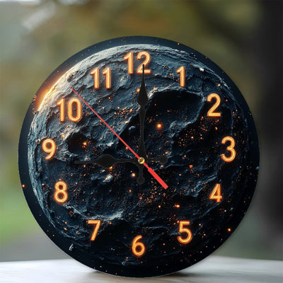 Horloge murale planète terre